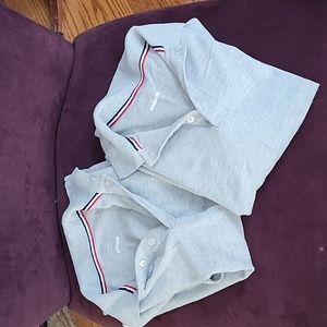 5/$15 2 grey uniform shirts unisex 10/12